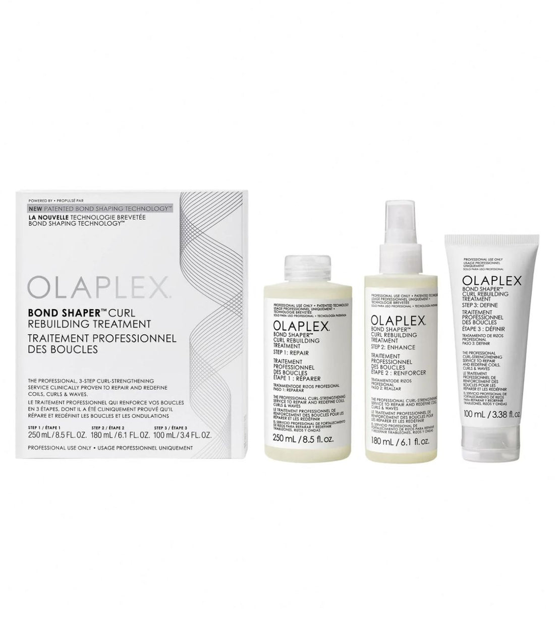 Olaplex Set tratamiento para pelo rizado Bond Shaper Curl Rebuilding Treatment