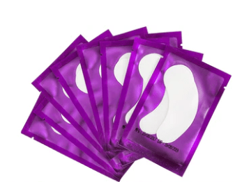 Parche de gel para extensión de pestañas, violeta 10 und.