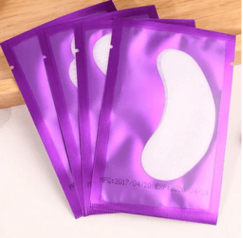 Parche de gel para extensión de pestañas, violeta 10 und.
