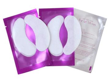 Parche de gel para extensión de pestañas, violeta 10 und.