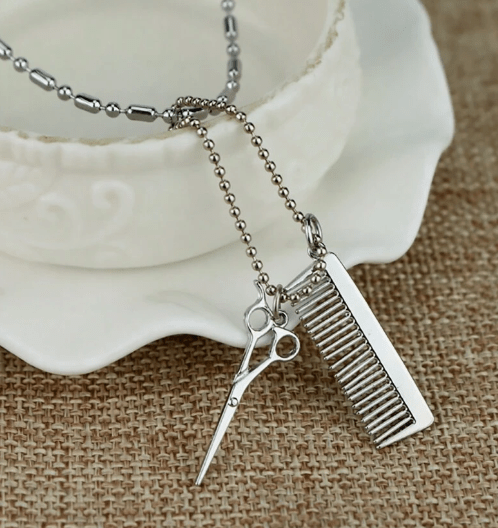 Hairdressing pendant, dryer, comb and scissors, AND Hair Clippers