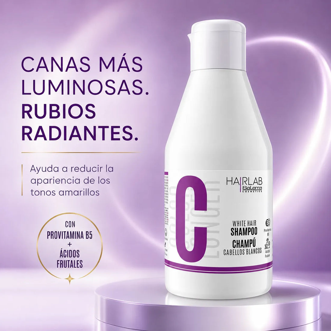 Salerm – Champú para Canas y Cabellos Rubios 300 ml