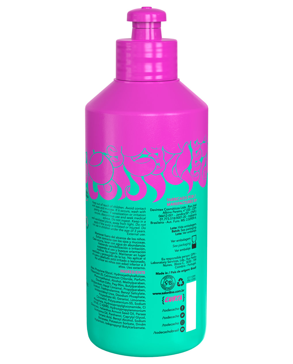 Salon Line Gel de Definição Day After To de Cacho 320ml