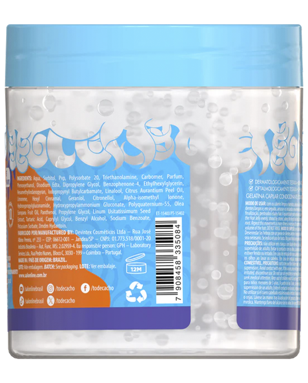 Salon Line – Gelatina para Rizos de Fijación Fuerte 72h 550 g