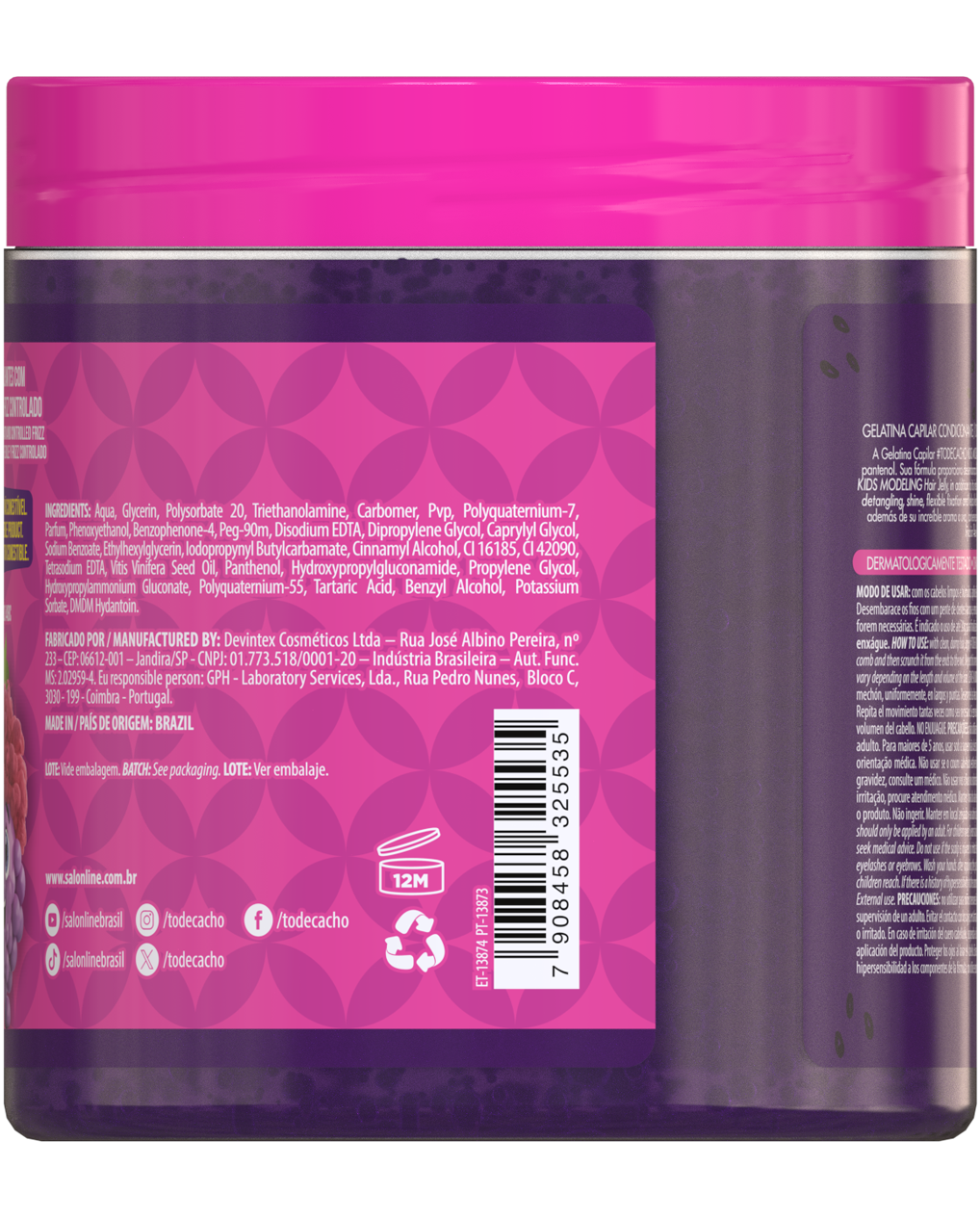 Salon Line TodeCacho Kids Gelatina Moldeadora de Uva 550gr
