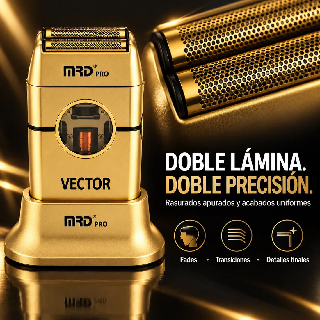 MRD PRO – Shaver Profesional para Rasurado Apurado y Acabados 1 Unidad