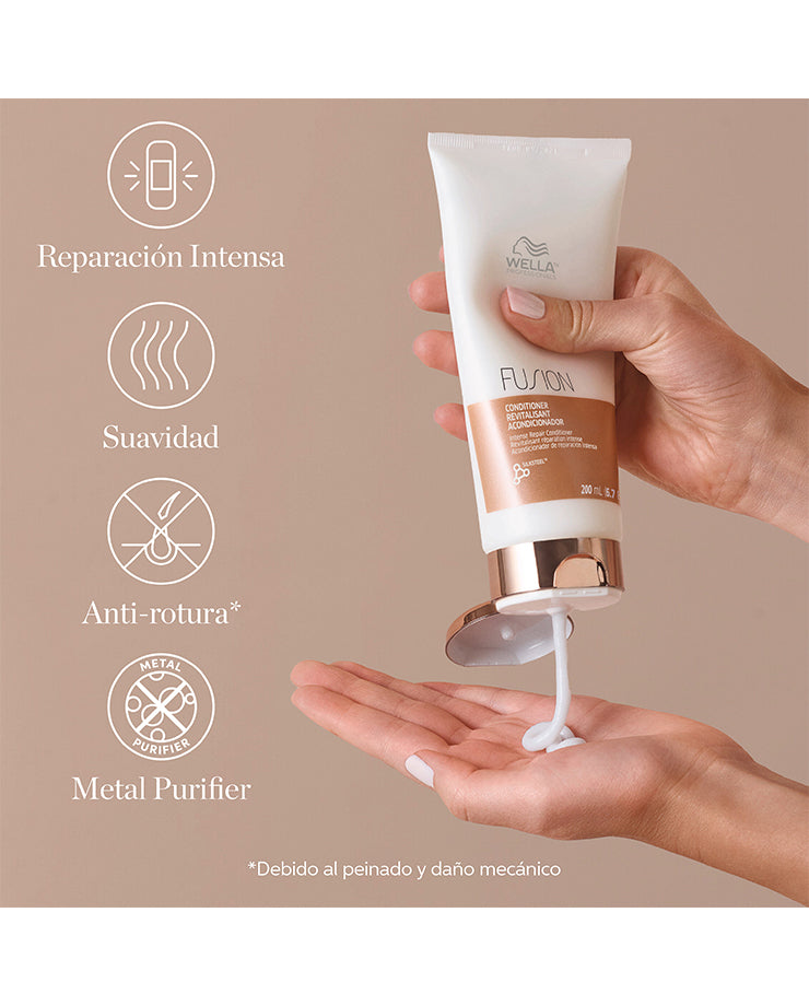 Wella Fusion Acondicionador Reparación Intensa Para Cabello Dañado 200ml