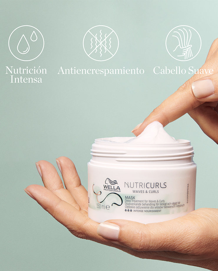 Wella Nutricurls Mask Waves & Curls | Mascarilla Nutritiva Intensa Para Pelo Rizado 150ml