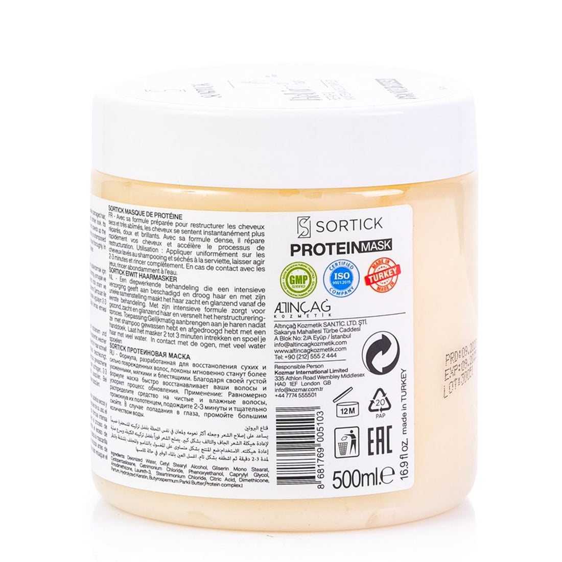 Mascarilla Proteica Sortick 500ml