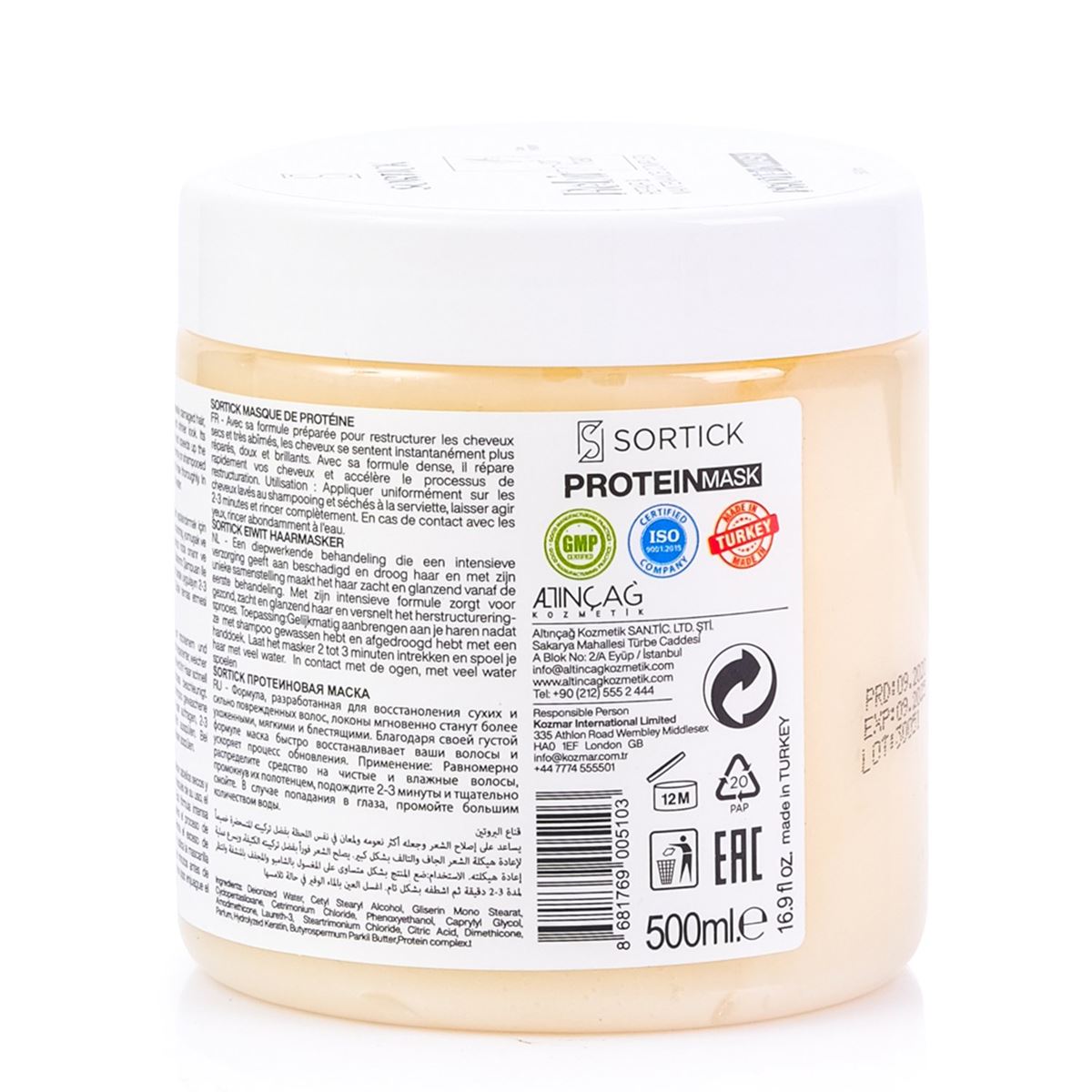 Mascarilla Proteica Sortick 500ml