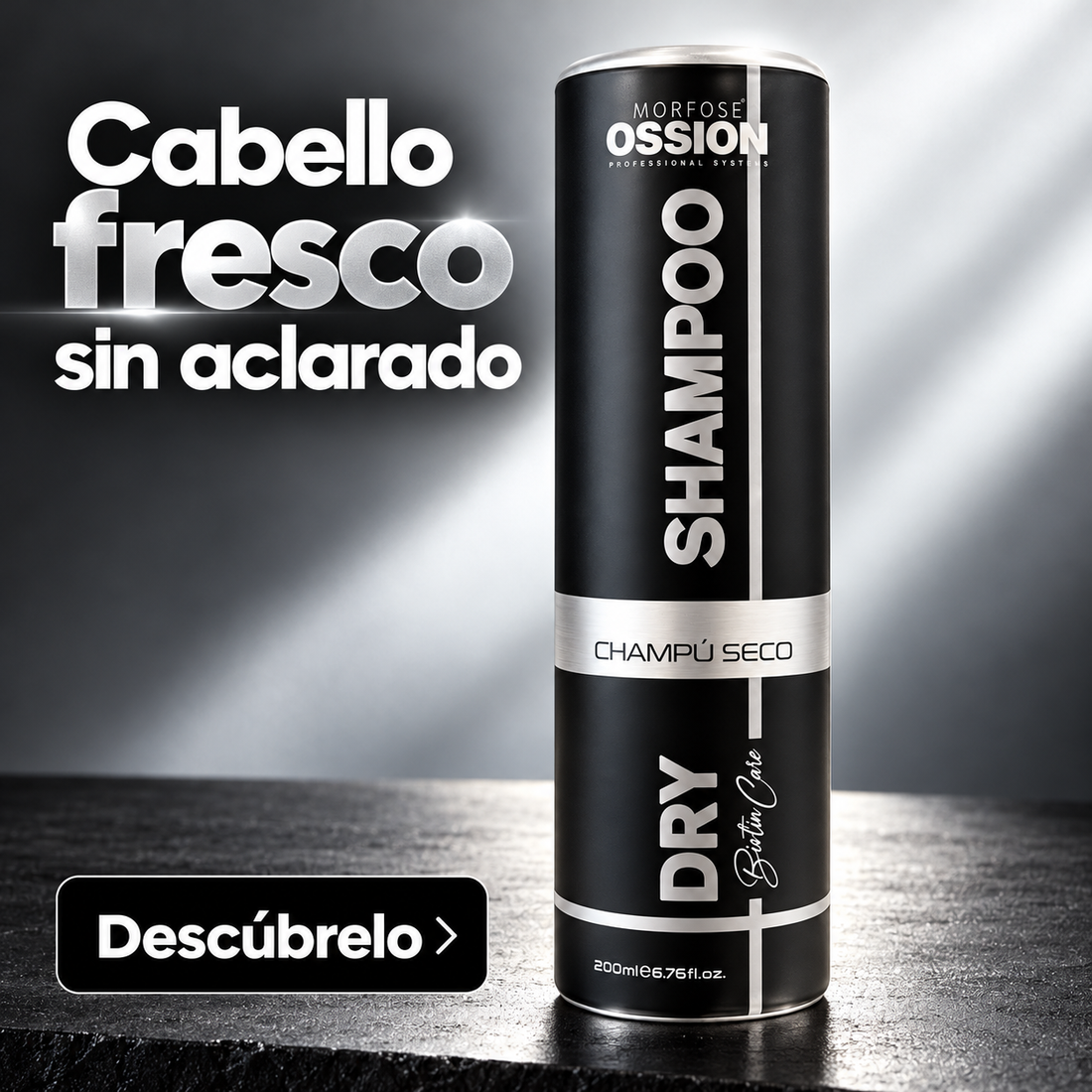 Morfose Ossion – Champú seco con biotina para todo tipo de cabello 200 ml
