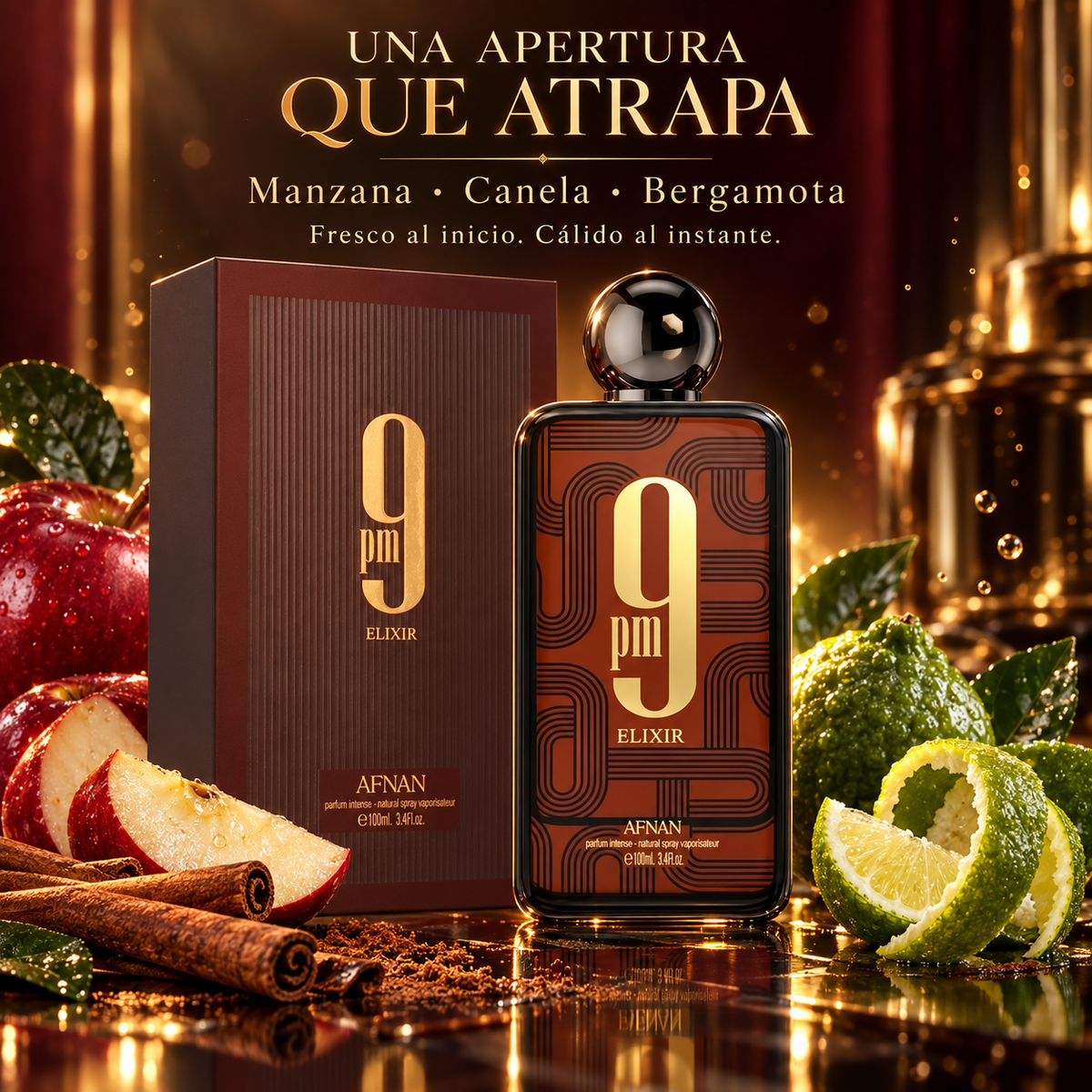 Afnan – Perfume Masculino Nocturno 9 PM Elixir 100ml