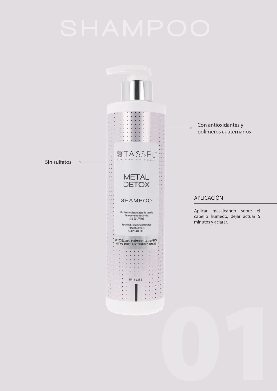 TASSEL, MASCARILLA METAL DETOX 500 ML