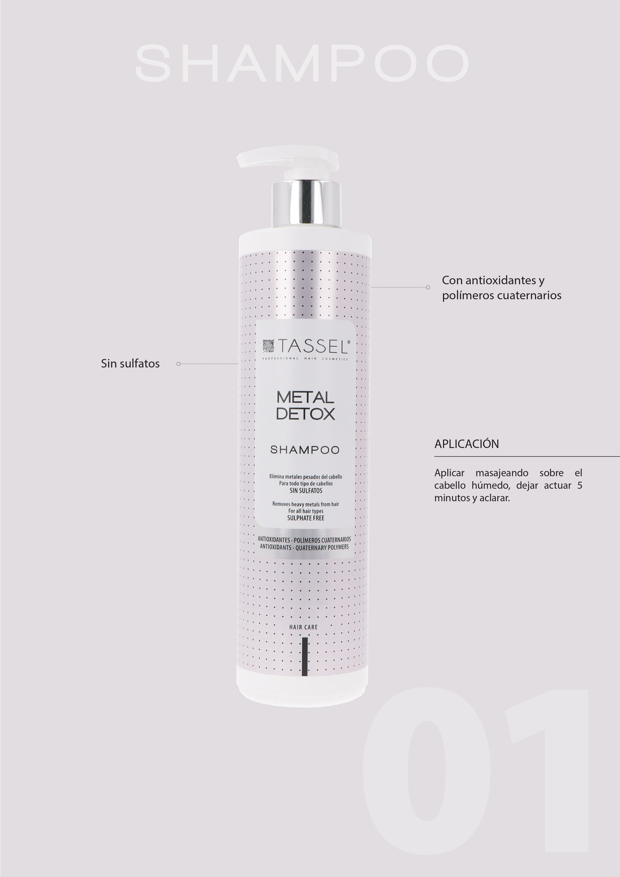 TASSEL, MASCARILLA METAL DETOX 500 ML
