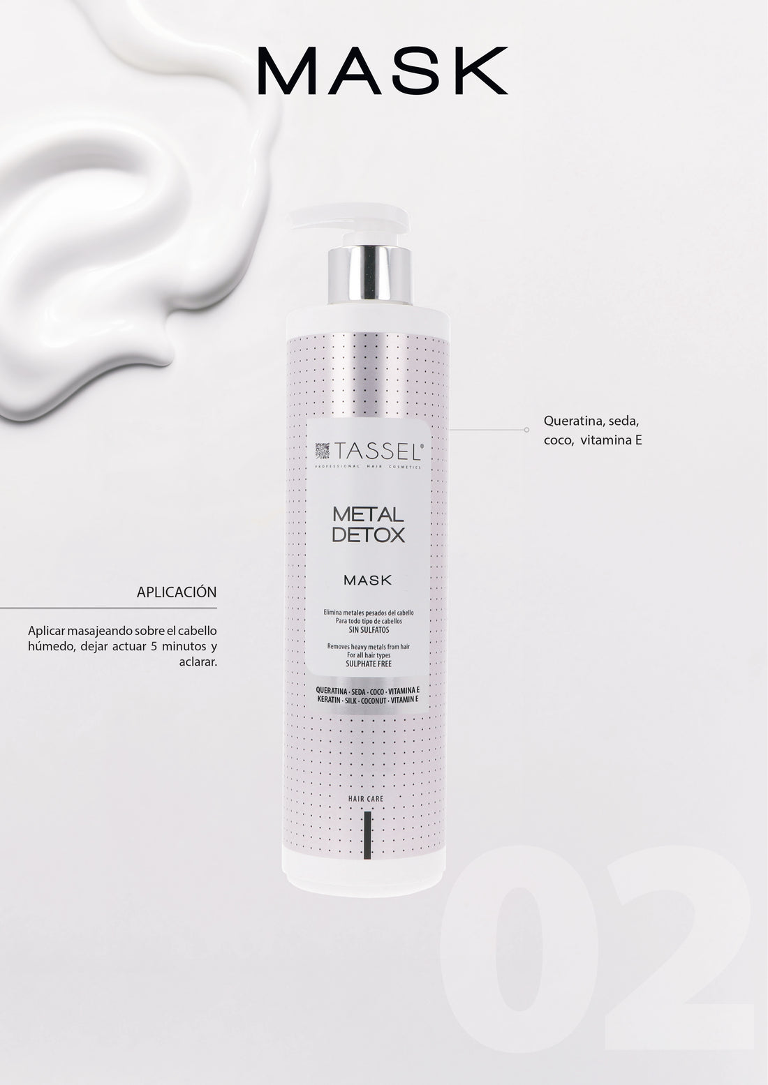 TASSEL, MASCARILLA METAL DETOX 500 ML
