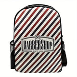 Mochila para barbero, Organizador para herramientas de barbero,  a rayas