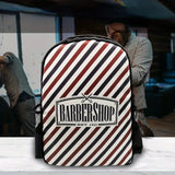 Mochila para barbero, Organizador para herramientas de barbero,  a rayas
