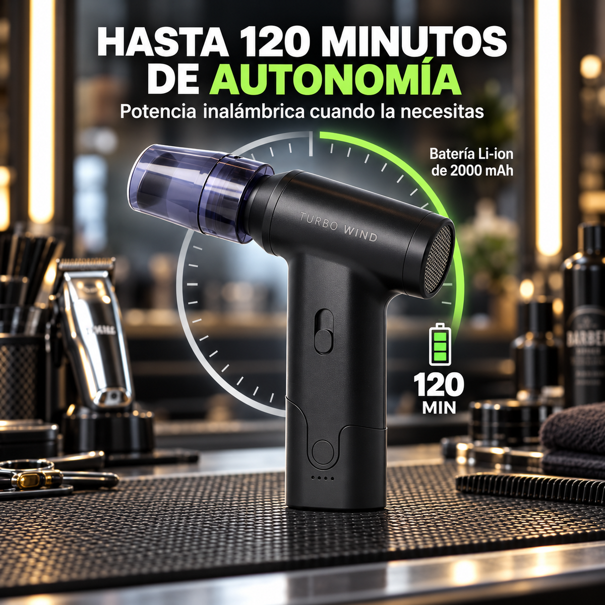RAGNAR – Soplador Aspirador para Barbería Turbo Wind 100 W