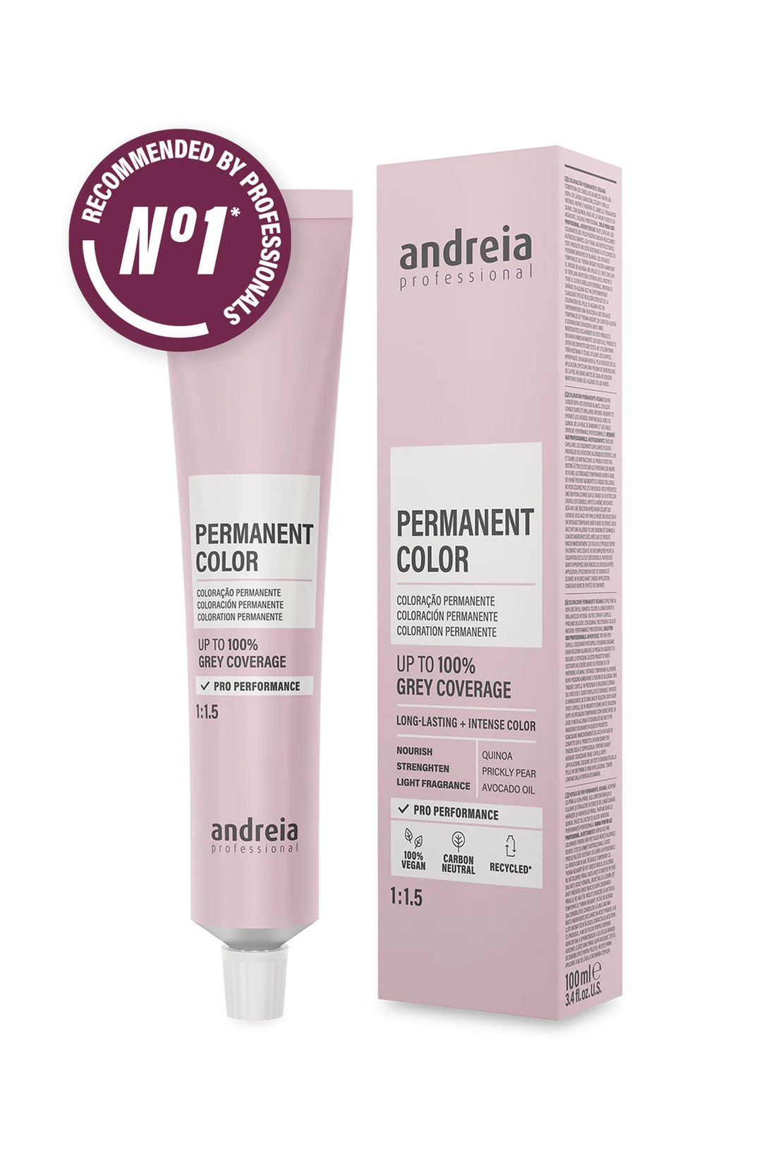 Andreia Professional – Tinte Permanente Vegano para Todo Tipo de Cabello 100 ml
