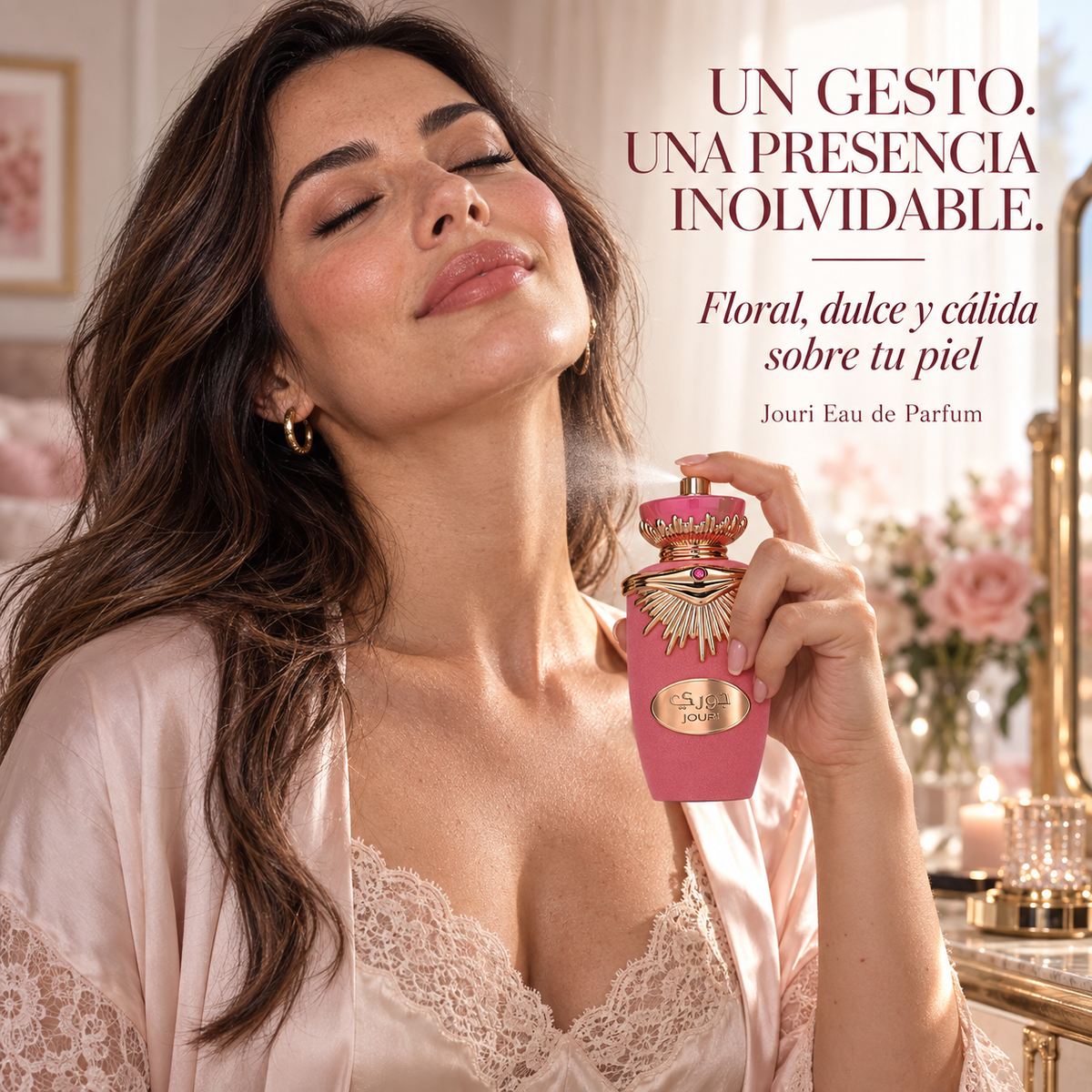 Lattafa Jouri – Perfume floral dulce para mujer 100 ml