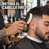 L3VEL3 – Cepillo para barbero Bristle Brush de cerdas suaves para degradados · 14,6 cm
