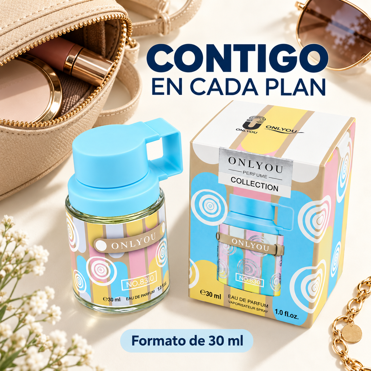 ONLYOU Nº 830 – Perfume chipre para mujer Eau de Parfum 30 ml