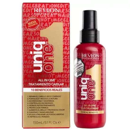 Revlon Professional UniqOne 10-in-1, Hair Thermal Protector, Hair Conditioner, Leave-in Hydrating Hair Treatment Spray