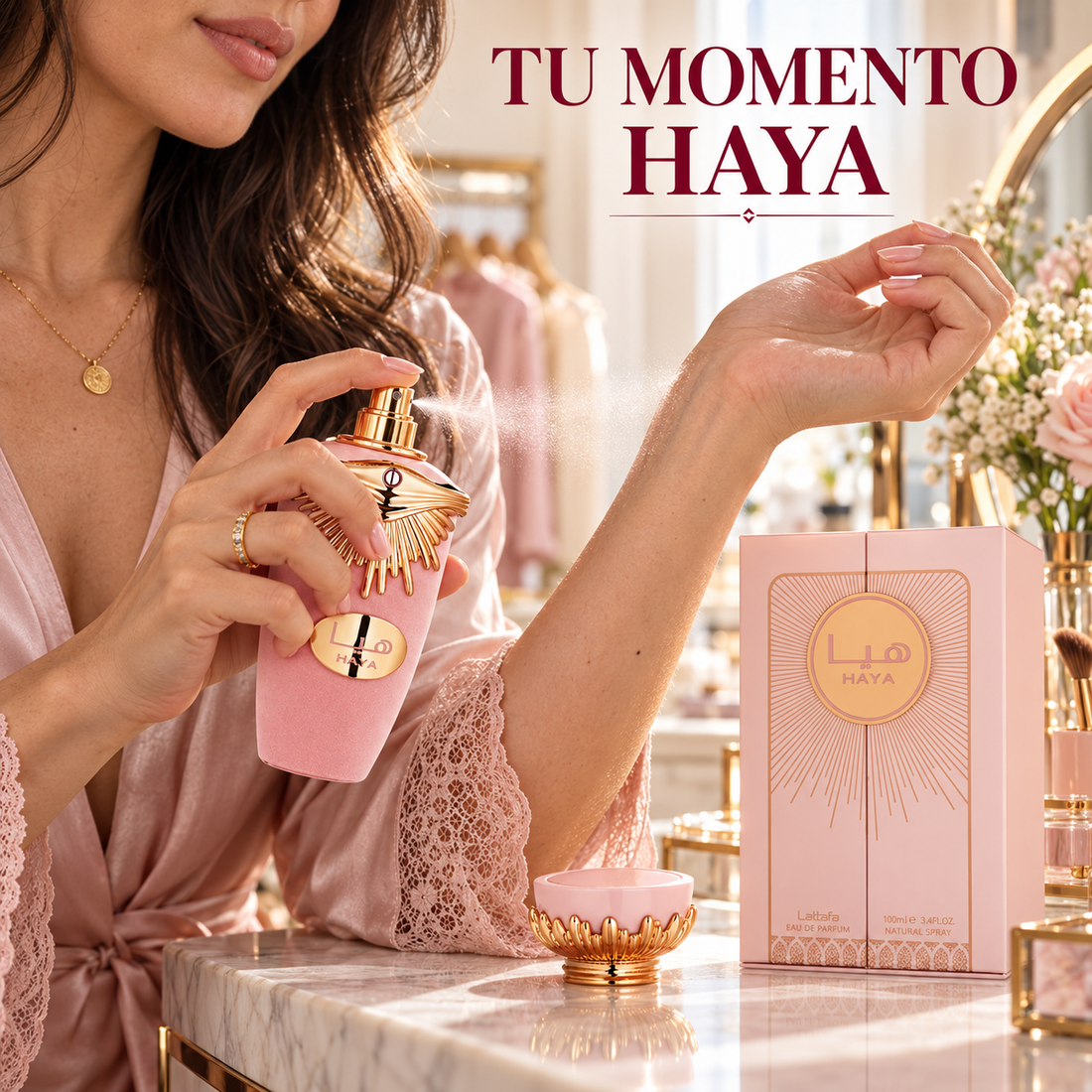 Lattafa – Haya Perfume Floral y Dulce para Mujer 100 ml