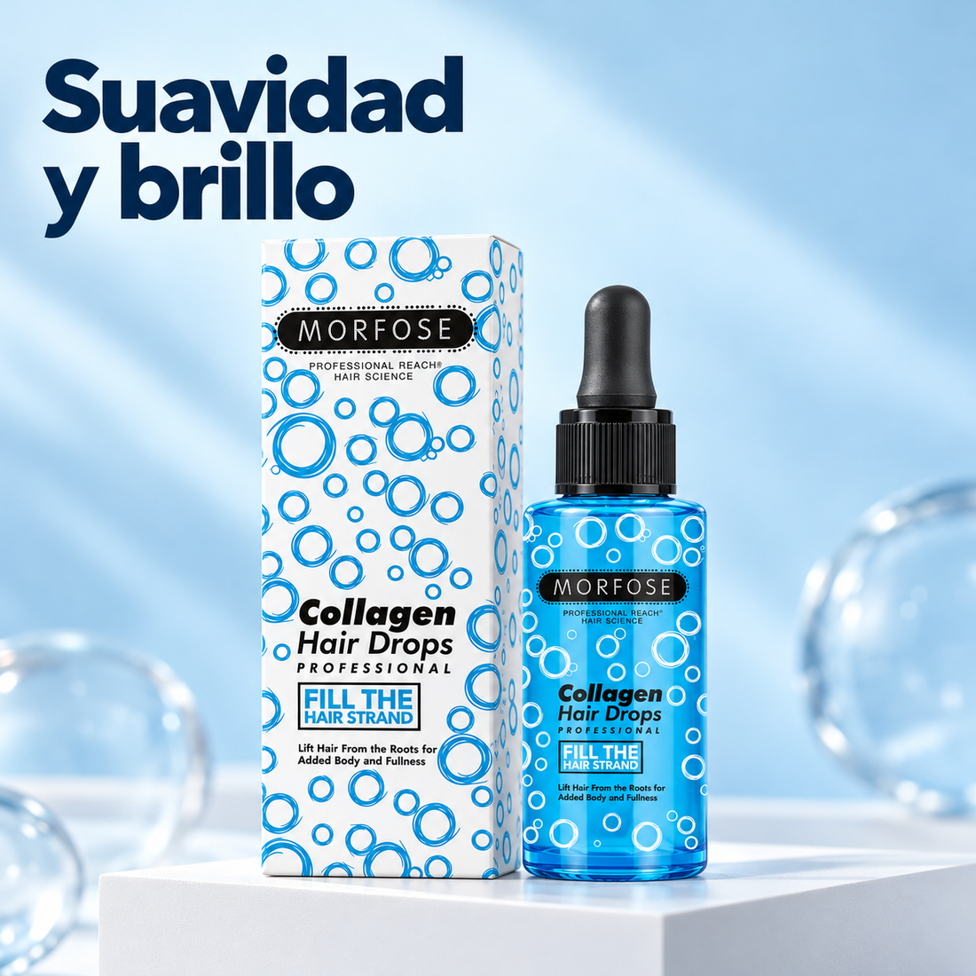 Morfose – Sérum capilar antiencrespamiento Collagen Hair Drops 100 ml