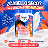 Salon Line – Crema para peinar hidratante para cabello seco 1 kg