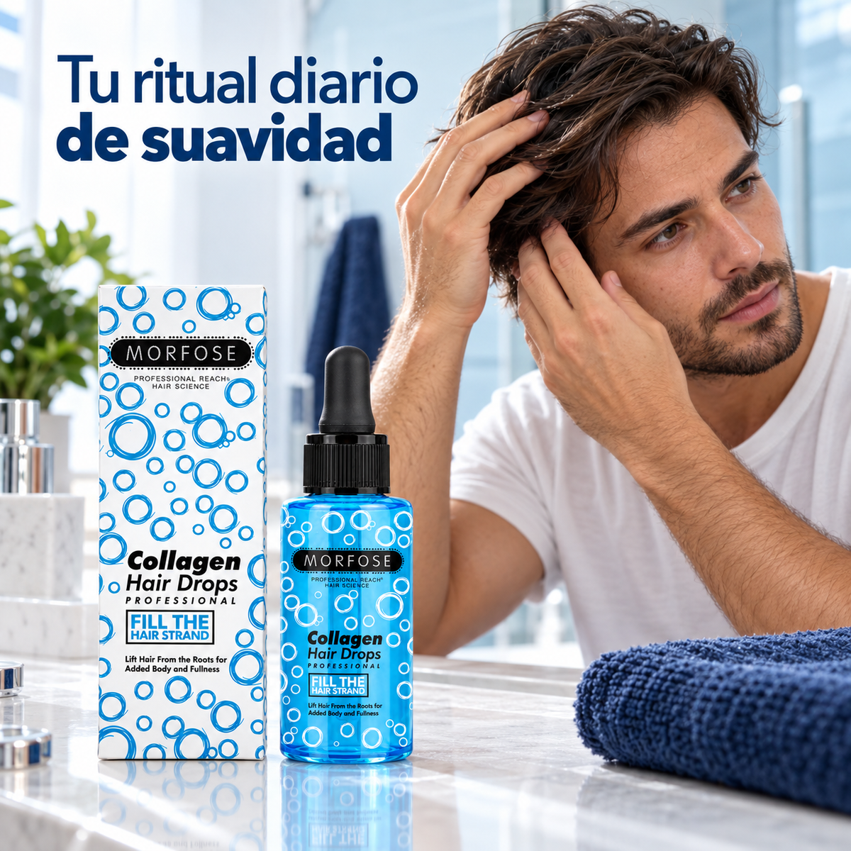 Morfose – Sérum capilar antiencrespamiento Collagen Hair Drops 100 ml