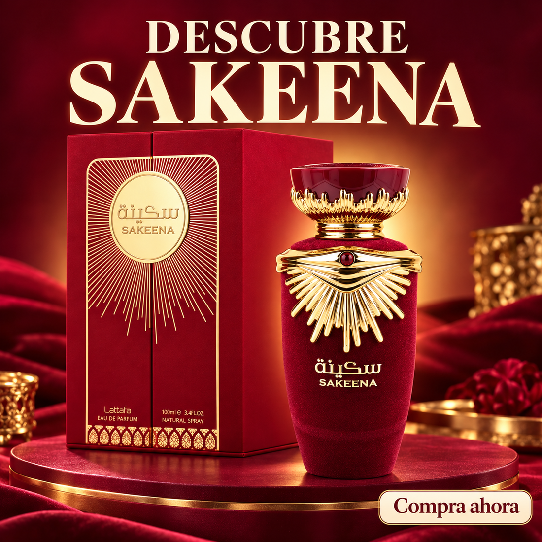 Lattafa – Sakeena Perfume Floral Afrutado Eau de Parfum 100 ml