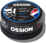 Morfose Barber Wax (Medium Hold), cera premium para el pelo para hombres, brillo natural, fácil aplicación, duradera, soluble en agua