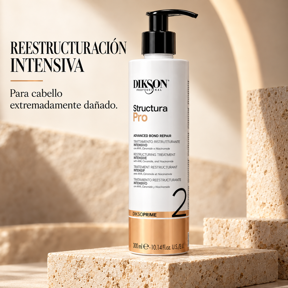 Dikson – Tratamiento reestructurante intensivo Structura Pro para cabello dañado 300 ml