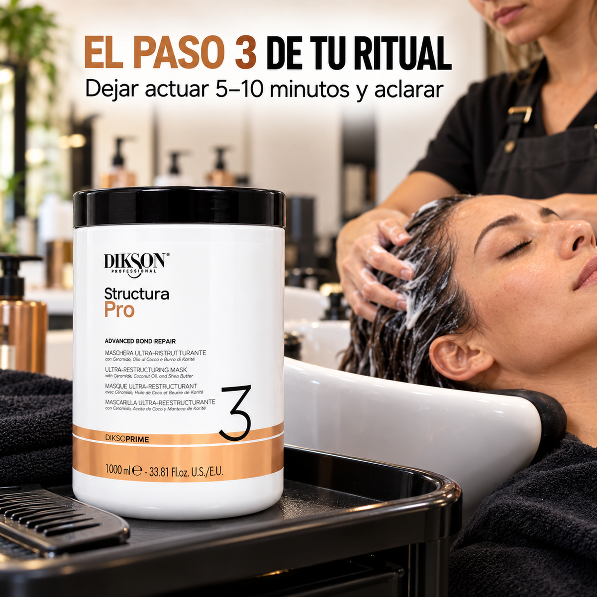 Dikson – Mascarilla ultra-reestructurante Structura Pro 1000 ml