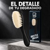 L3VEL3 – Cepillo para barbero Bristle Brush de cerdas suaves para degradados · 14,6 cm