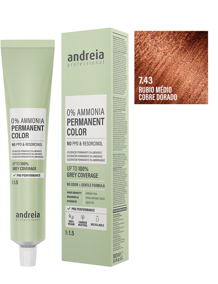 Andreia Professional – Tinte permanente sin amoníaco para cubrir canas 100 ml