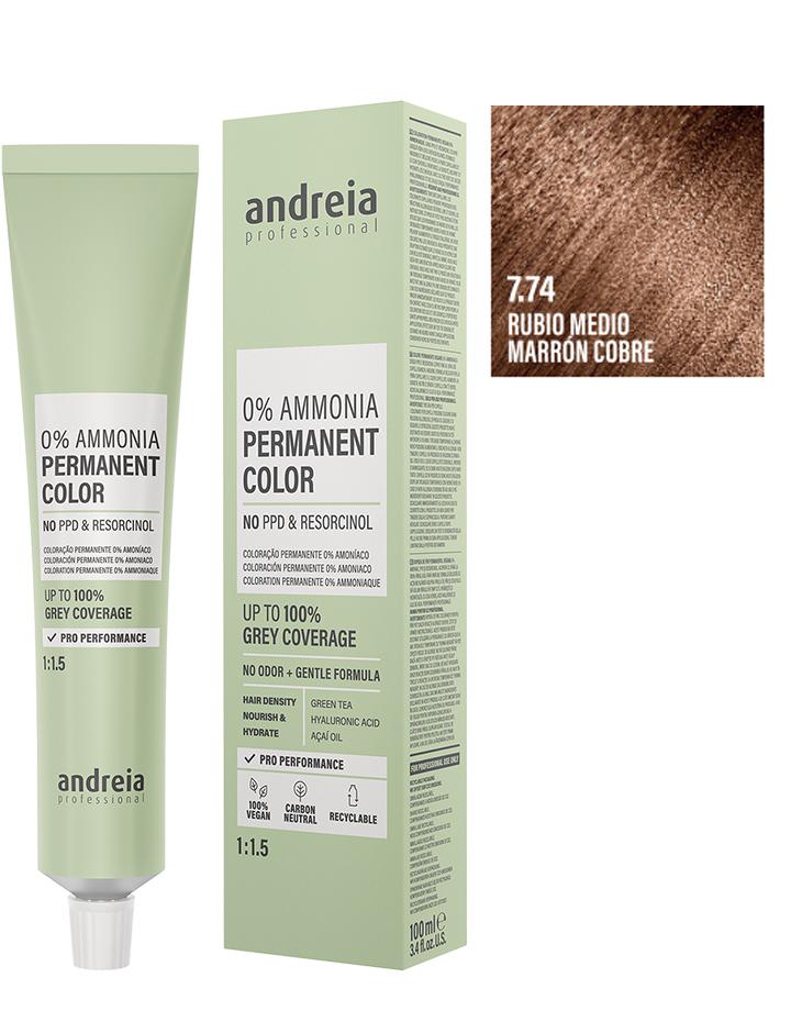 Andreia Professional – Tinte permanente sin amoníaco para cubrir canas 100 ml