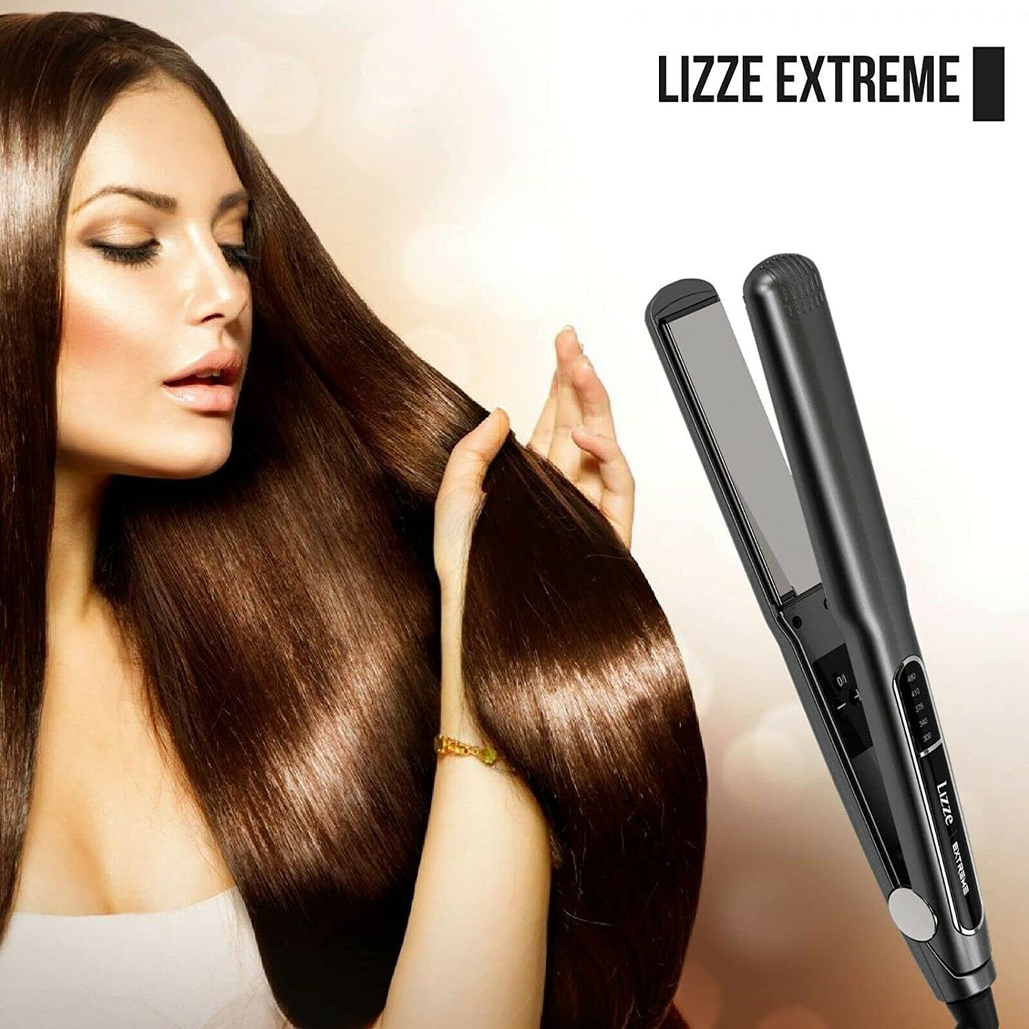 Plancha pelo  Lizze Extrême Titânio 250°C
