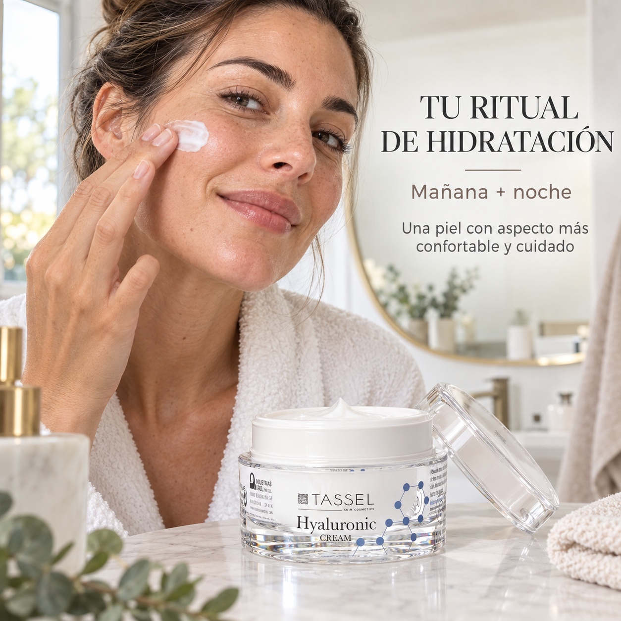 Crema hidratante con ácido hialurónico para piel deshidratada 50 ml