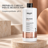 Dikson – Champú preparatorio alcalino Structura Pro pH 8 para reconstrucción capilar 1000 ml
