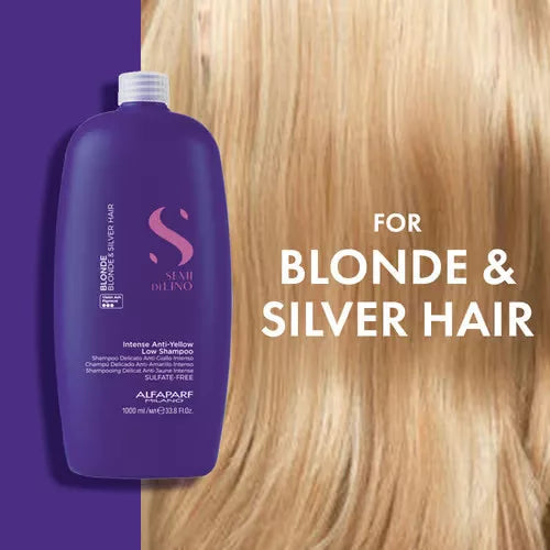 Champú Delicado Alfaparf Semi di Lino Blonde Anti-Amarillo Intenso