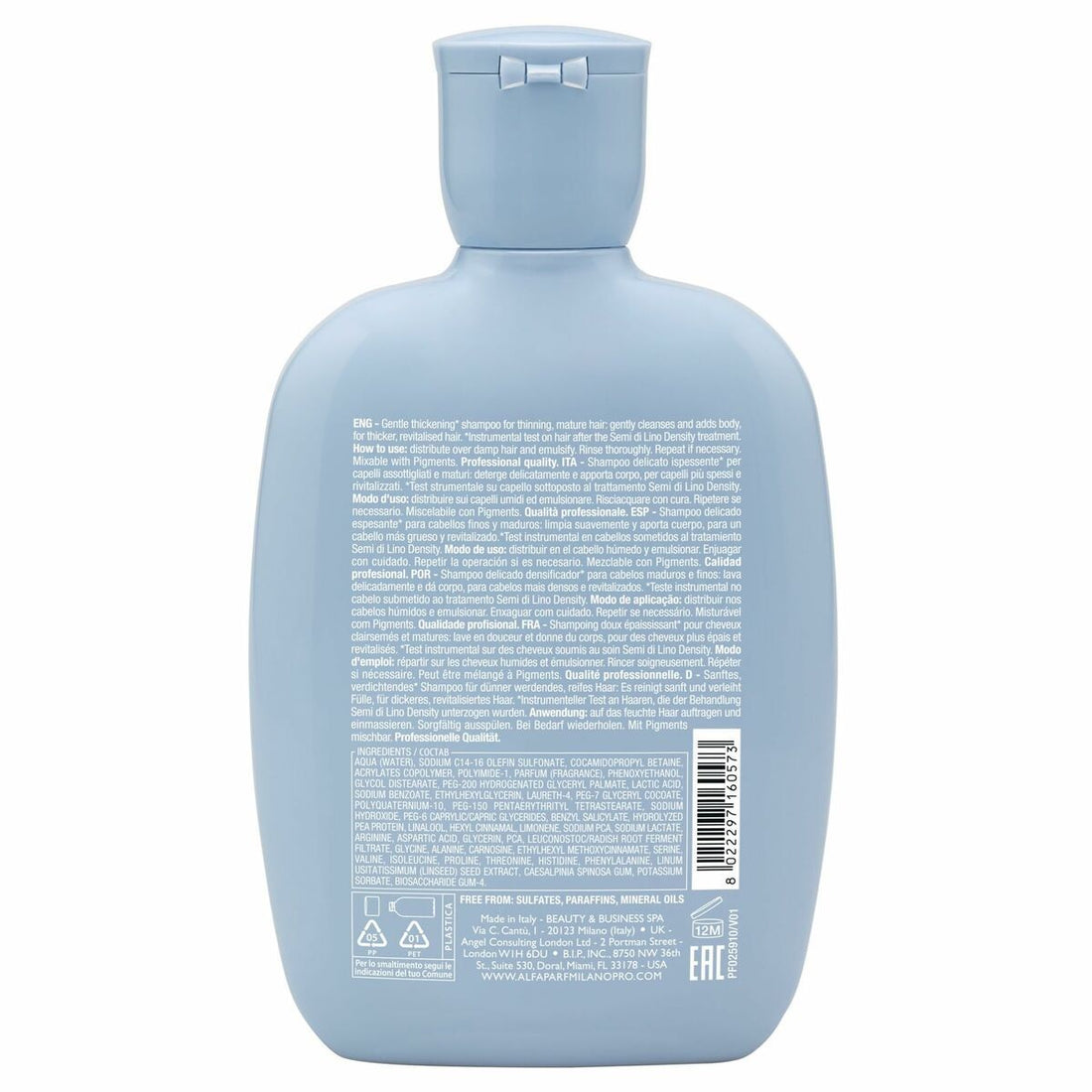 Alfaparf Milano Semi Di Lino Density Champú 250ml