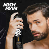 Nishman Spray Para El Cabello De 400ml : Fijación Fuerte, Brillo Y Larga Duración Para Todo Tipo De Cabello, Ideal Para Peinar, Proteger Y Usar A Diario (400ML, 05 - Ultra Strong)