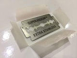 WIZAMET SUPER IRIDIUM Cuchillas de Afeitar de doble filo extra inoxidables de Gillette