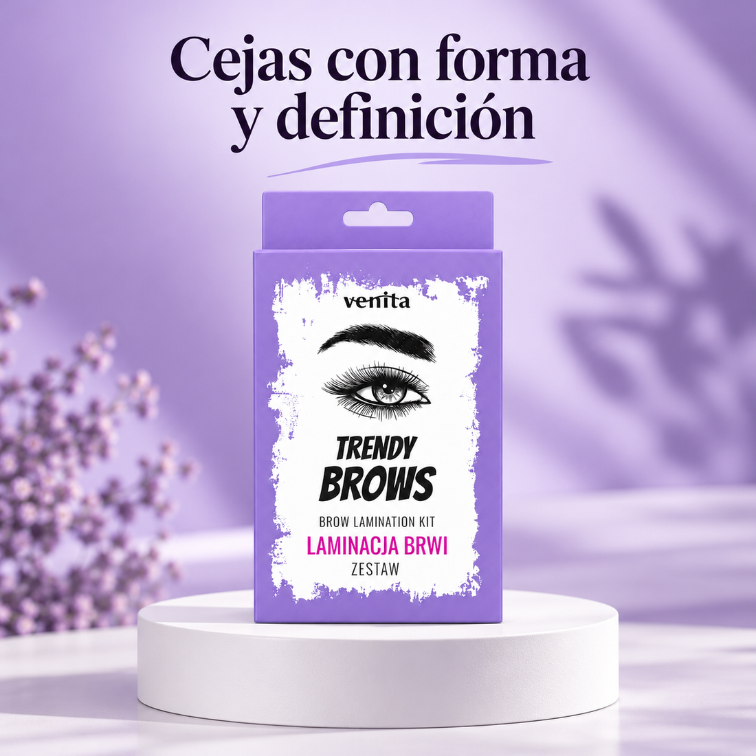 Venita Trendy Brows – Kit de laminación de cejas para definir y dar forma, 1 kit