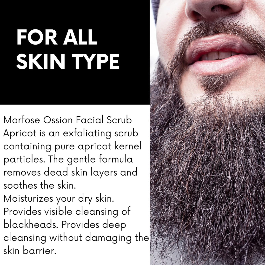 Morfose Ossion Facial Scrub Apricot - Exfoliante facial Morfose Ossion