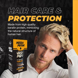 NISHMAN Hair Building Keratin Fiber - Marrón Claro 21g