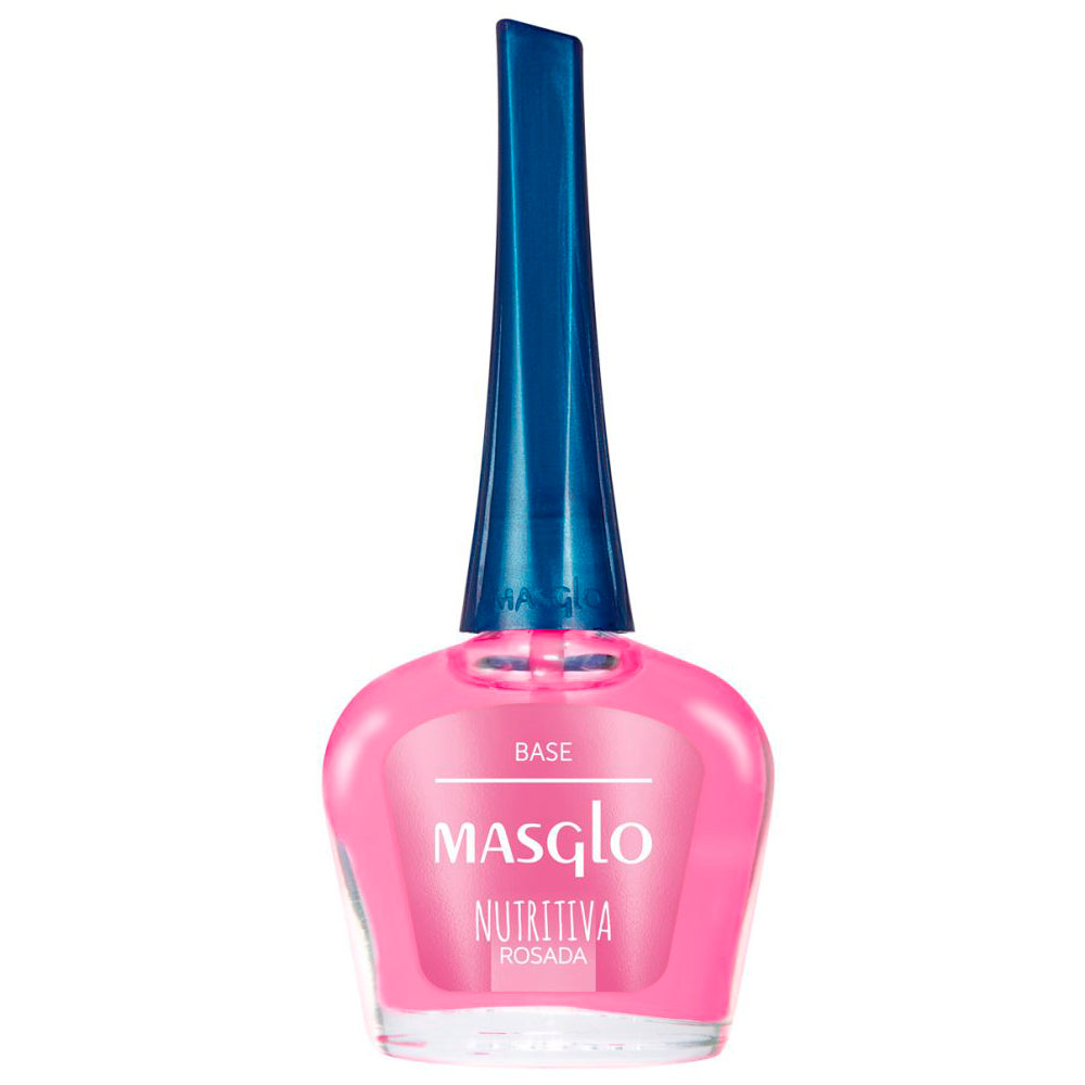 Masglo – Base para uñas frágiles nutritiva rosada 13,5 ml