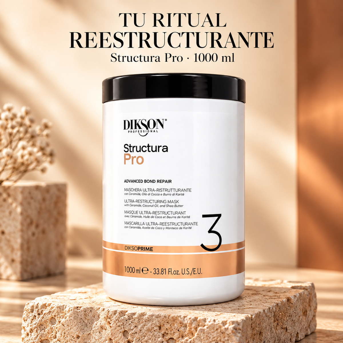 Dikson – Mascarilla ultra-reestructurante Structura Pro 1000 ml